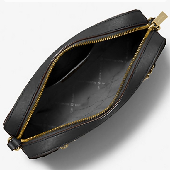 Michael Kors Black and Gold Chain Crossbody Bag. - Picture 3 of 4